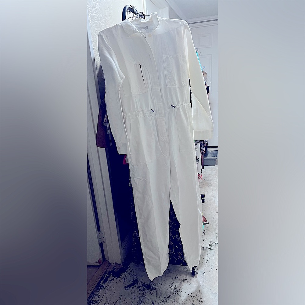 Outerknown White Utility Jumpsuit